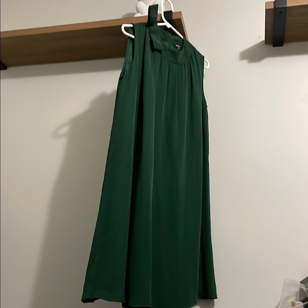 Elegant Green Sleeveless Dress by Raoul